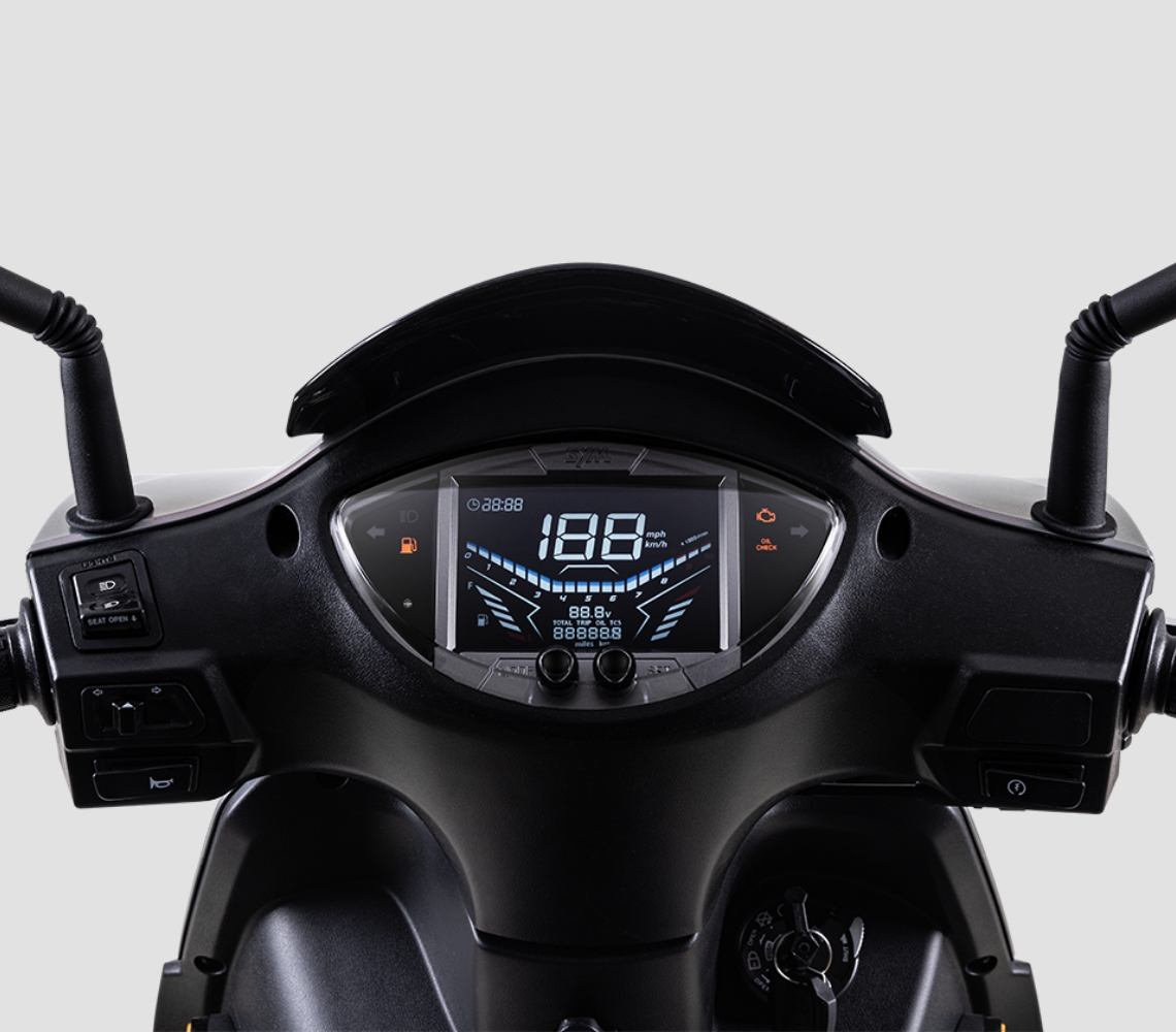 Cruscotto digitale LCD del Sym Symphony SR